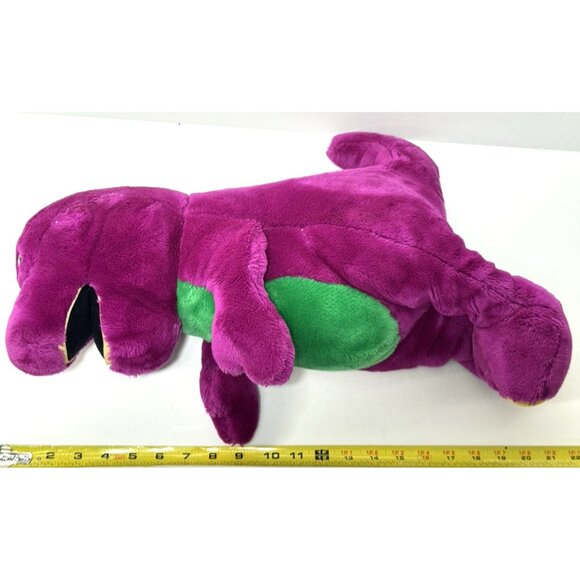 Vintage Barney Purple Dinosaur 20” Plush Stuffed Animal Toy 1992 Lyons Group - Picture 7 of 7